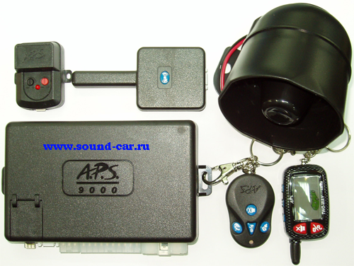 Автосигнализации с 2-ух стороней связью и автозапуском A.P.S. APS-9000 A.P.S. APS-9000. Технические характеристики APS-9000.