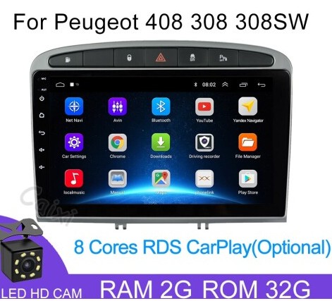  Android 2G-32G Peugeot 408 308