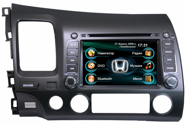 Honda Civic (4D) (2006+) Магнитола Intro CHR-3701 Honda Civic (4D) (2006+) Магнитола Intro CHR-3701