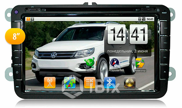 Магнитола iBix VW Tiguan Магнитола iBix VW Tiguan